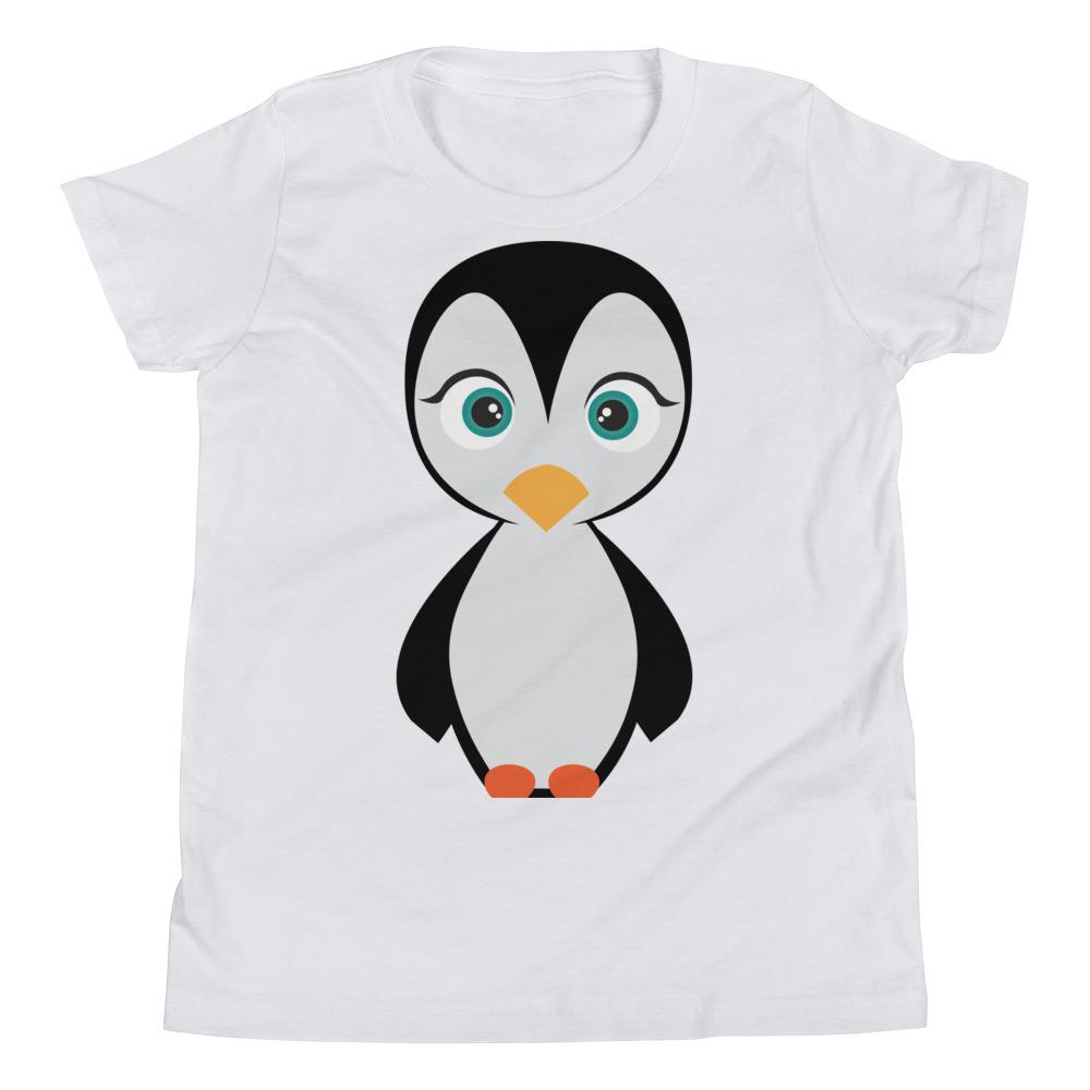 Penguin Kritter Kids T-Shirt in soft jersey cotton, featuring a relaxed unisex fit and available in various sizes.