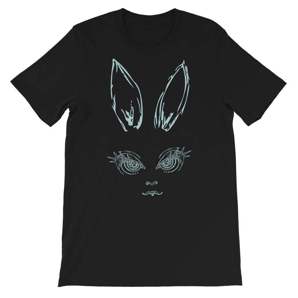 Pretty Ears Adult Unisex T-shirt displayed on a mannequin, showcasing its soft fabric and stylish design.