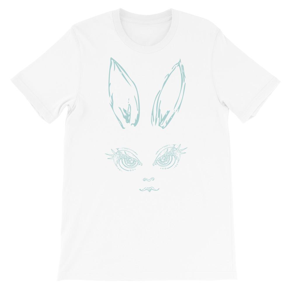 Pretty Ears Adult Unisex T-shirt displayed on a mannequin, showcasing its soft fabric and stylish design.