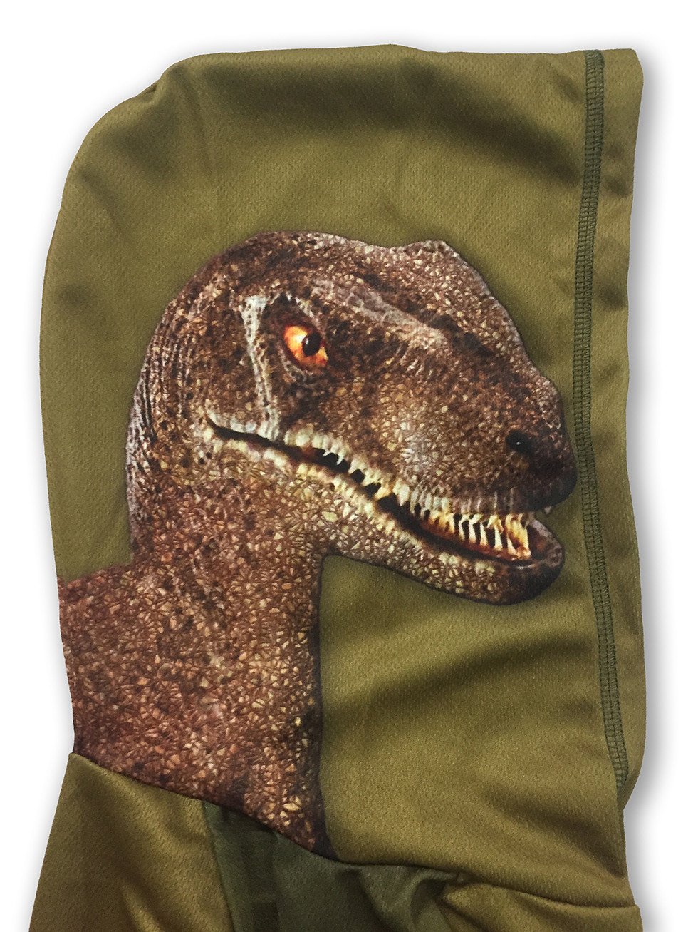 RAPTOR Dino 3D Hoodie Sport Shirt featuring a vibrant raptor head design, perfect for kids and adults who love dinosaurs.