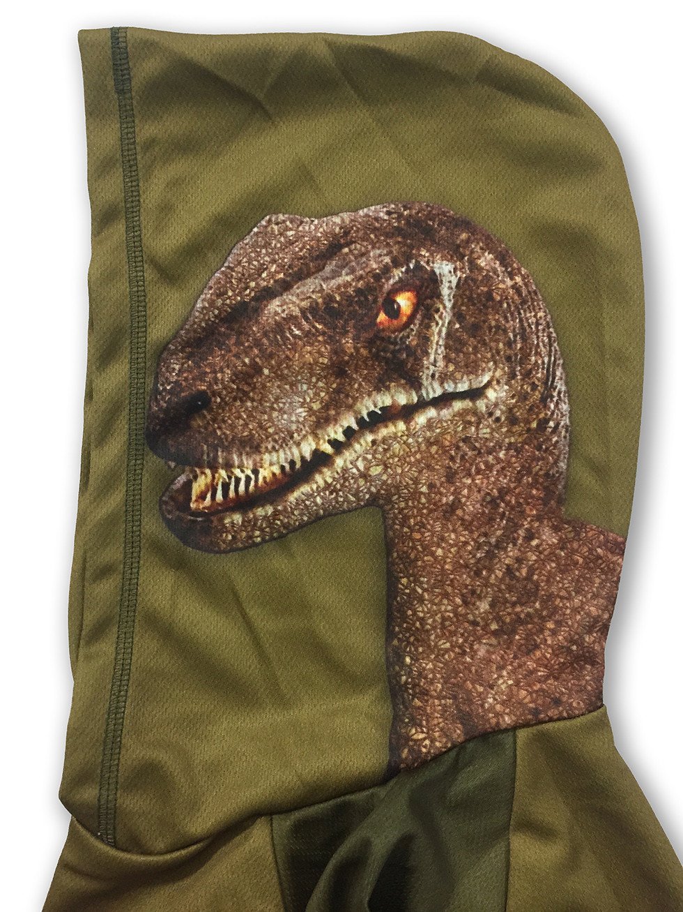 RAPTOR Dino 3D Hoodie Sport Shirt featuring a vibrant raptor head design, perfect for kids and adults who love dinosaurs.