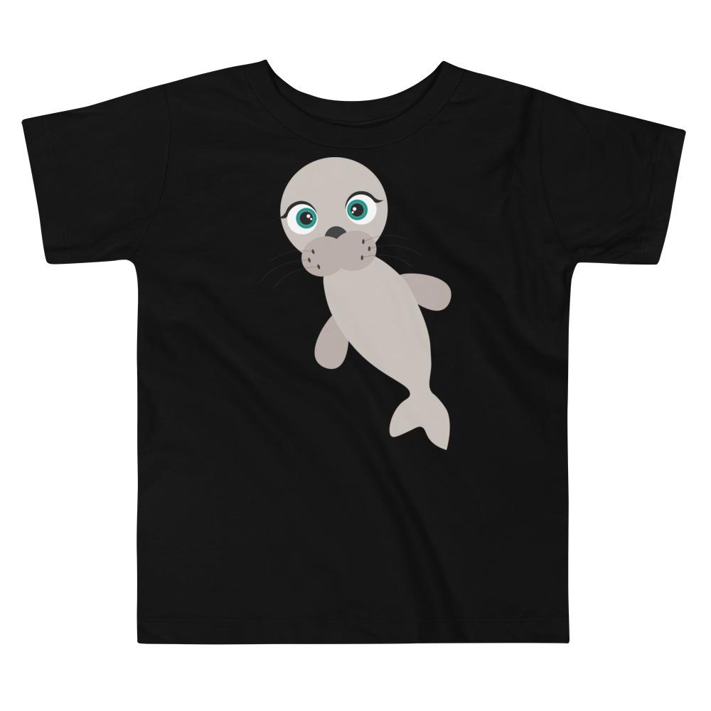 Seal Kritter Toddler T-shirt made of 100% cotton with a playful seal graphic, perfect for young children.