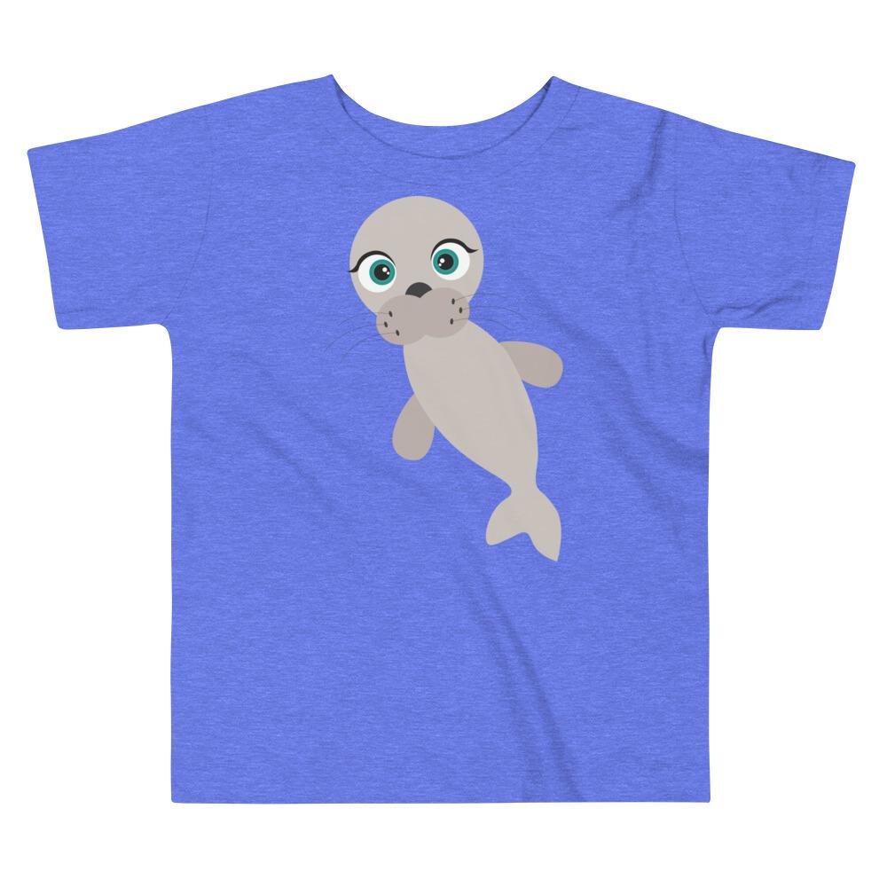 Seal Kritter Toddler T-shirt made of 100% cotton with a playful seal graphic, perfect for young children.