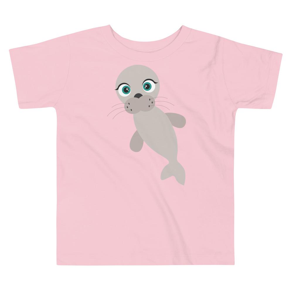 Seal Kritter Toddler T-shirt made of 100% cotton with a playful seal graphic, perfect for young children.