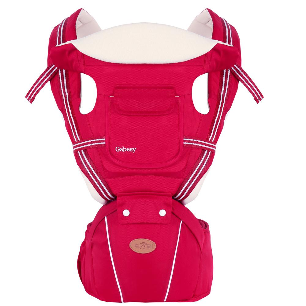 Breathable Multifunctional Baby Strap Waist Stool designed for comfort and safety, featuring adjustable straps and a diamond lattice cloth structure.