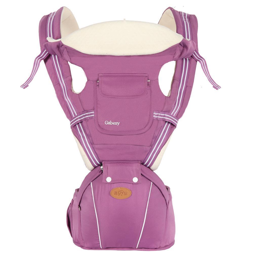 Breathable Multifunctional Baby Strap Waist Stool designed for comfort and safety, featuring adjustable straps and a diamond lattice cloth structure.