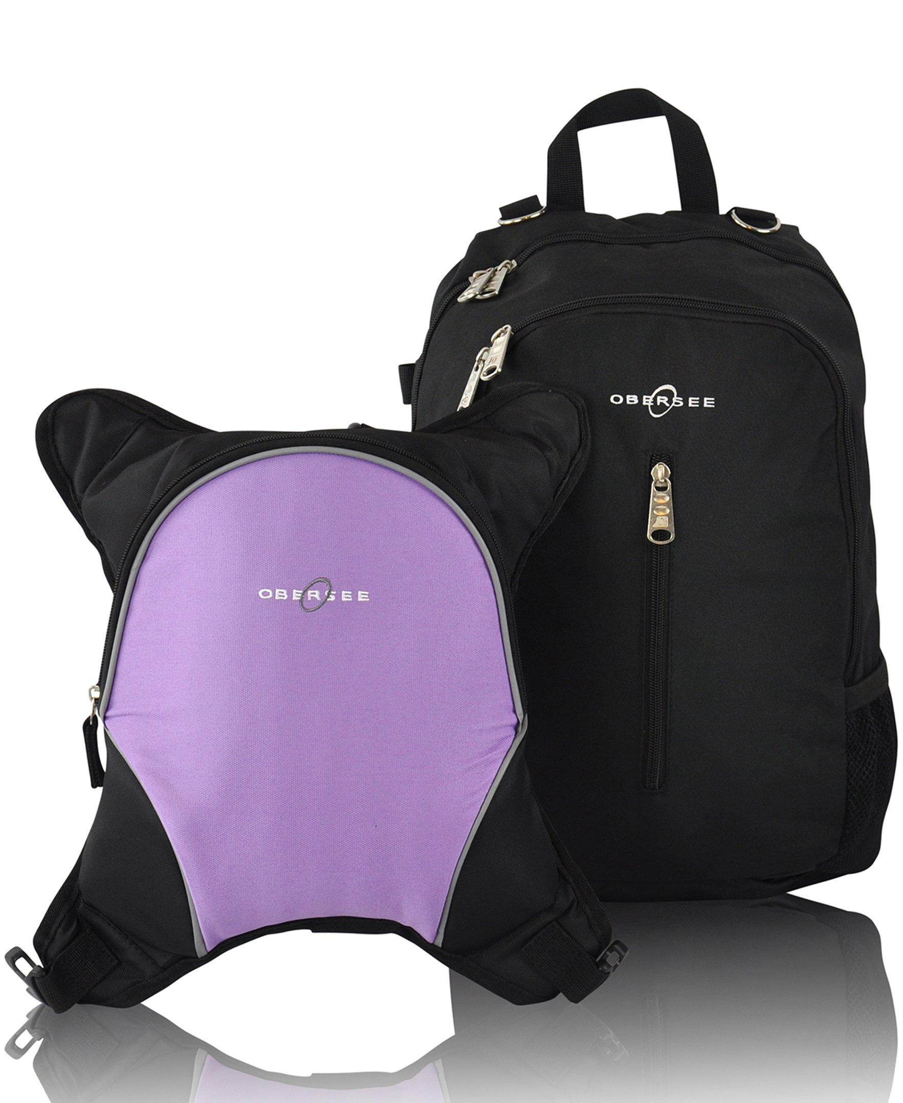 Obersee Rio Diaperbag Backpack in various colors with detachable cooler and changing mat, showcasing its spacious compartments and ergonomic design.