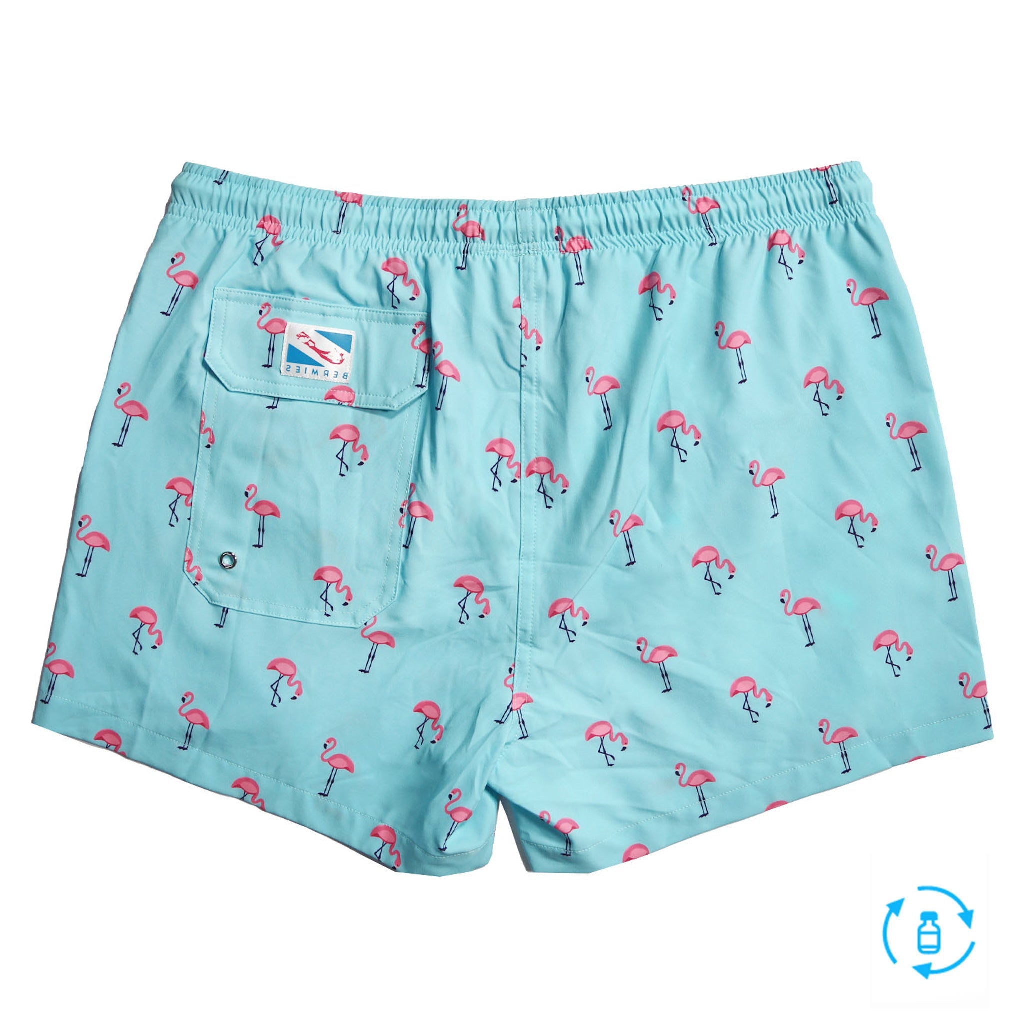 Flamazing 3.5" Swim Trunks in vibrant colors, showcasing a stylish design with a comfortable fit and eco-friendly materials.