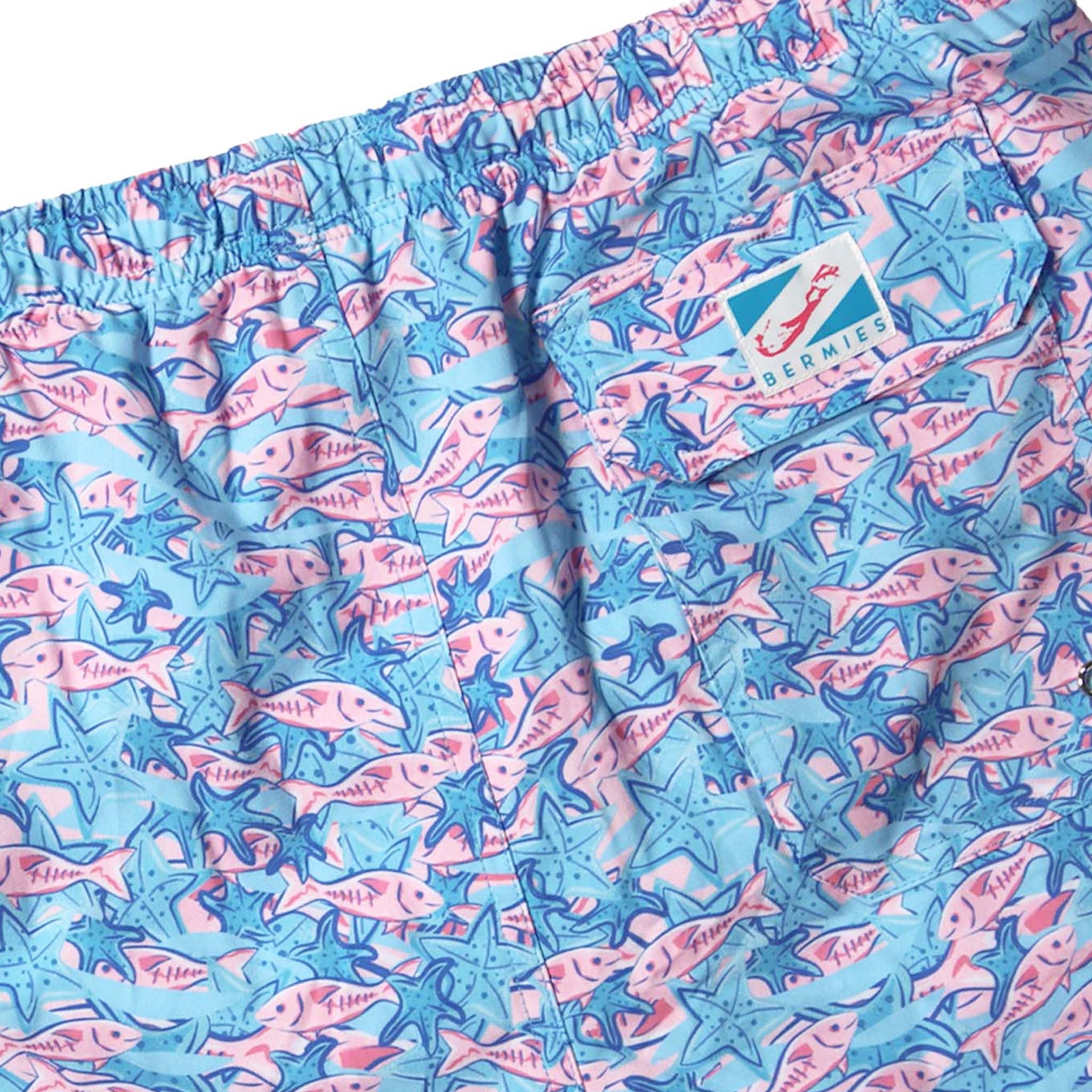 Starfish 3.5" Swim Trunks featuring a stylish design, eco-friendly materials, and a comfortable mesh liner.