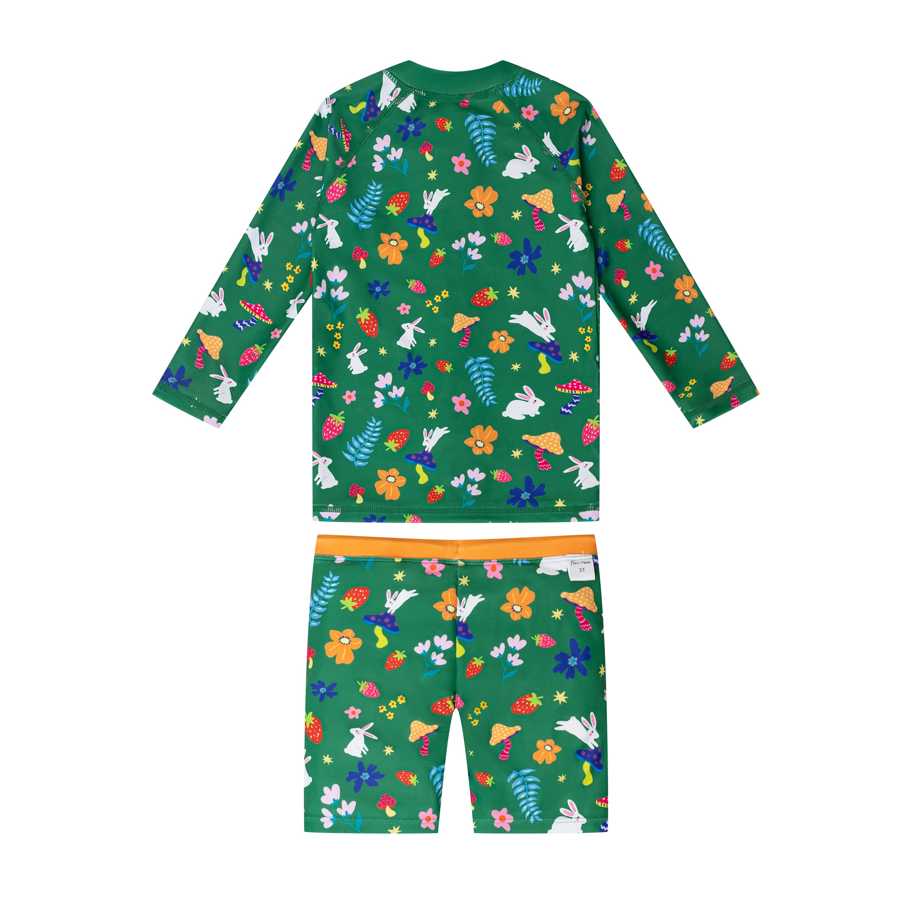 The 'Forest Bunny' 2-Piece Swim Set featuring cute pony and unicorn designs, perfect for children's water activities.