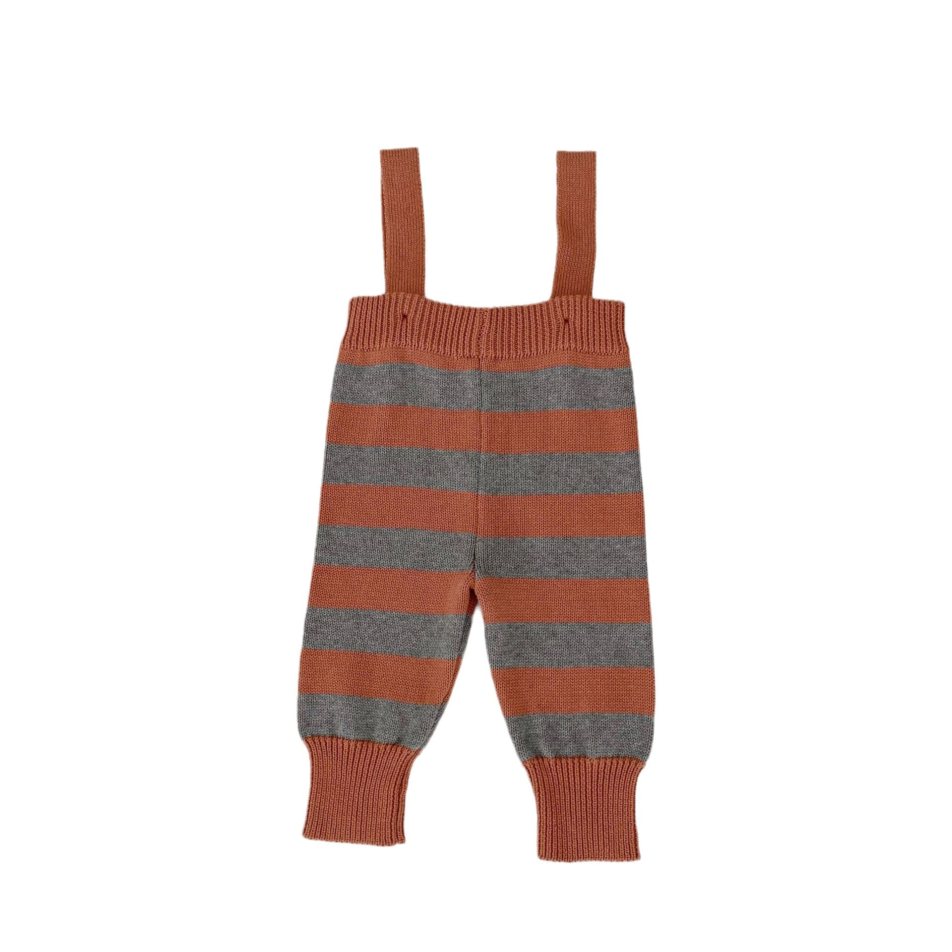 Autumn Newborn Striped Overalls Combo Blouses Sets in coffee color, featuring a stylish striped design for baby girls.