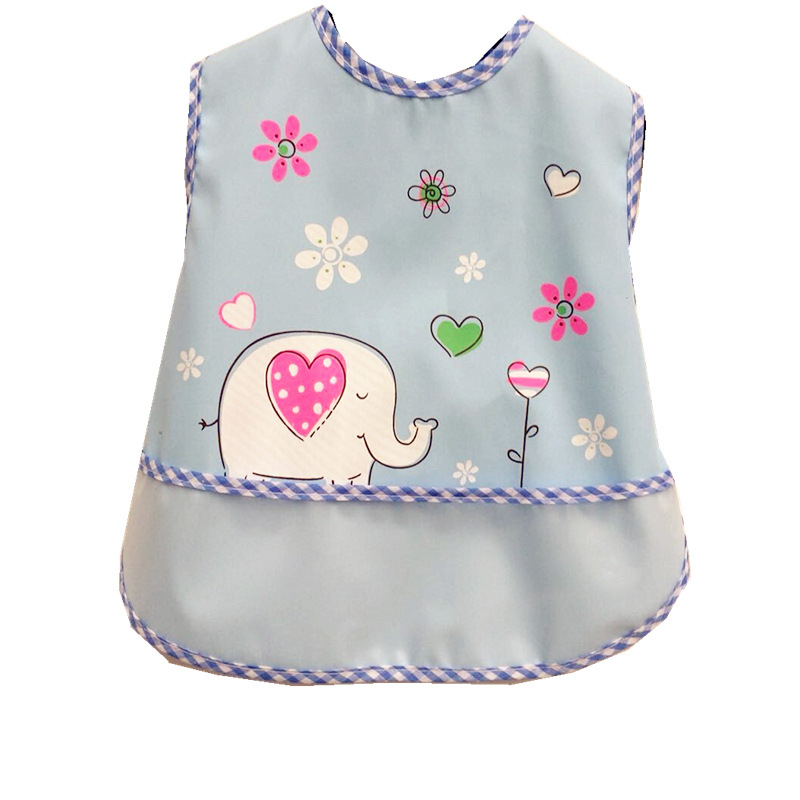 Cute elephant-themed baby bib.