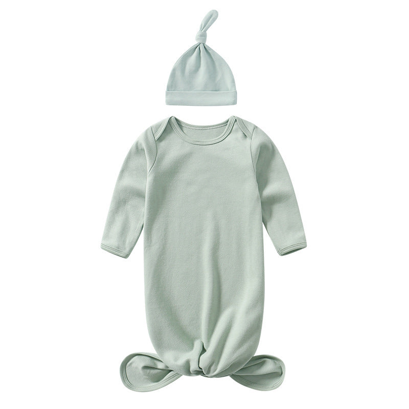 Baby Sleeping Bag Hat Set in various colors, designed for spring and summer with anti-kicking feature.