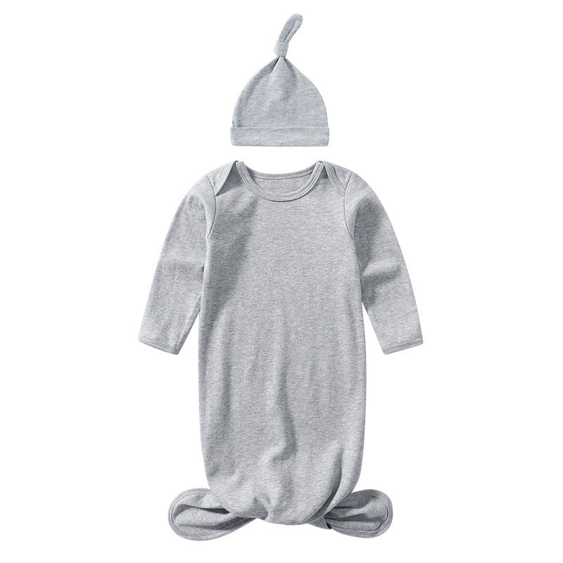 Baby Sleeping Bag Hat Set in various colors, designed for spring and summer with anti-kicking feature.