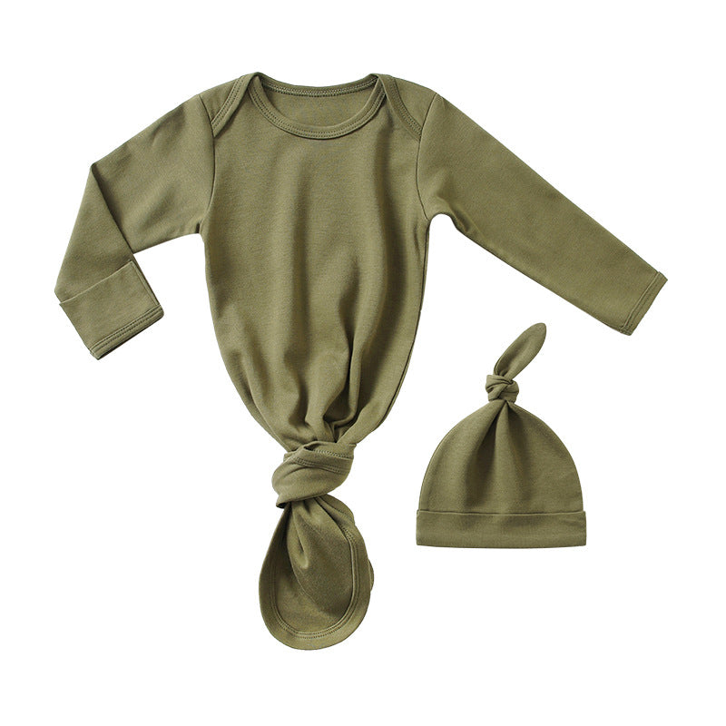 Baby Sleeping Bag Hat Set in various colors, designed for spring and summer with anti-kicking feature.