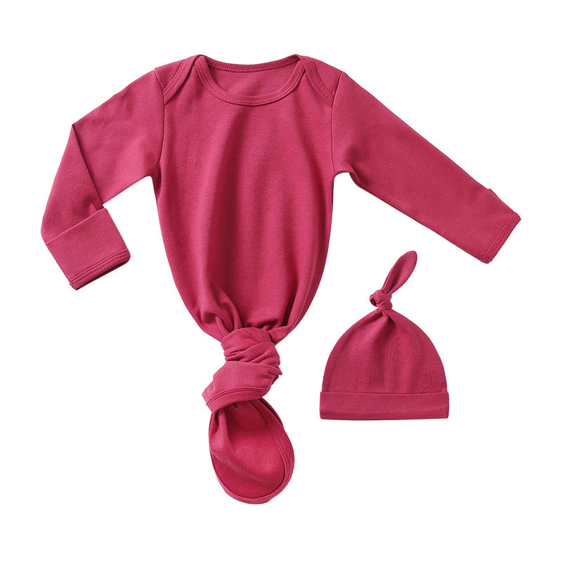 Baby Sleeping Bag Hat Set in various colors, designed for spring and summer with anti-kicking feature.