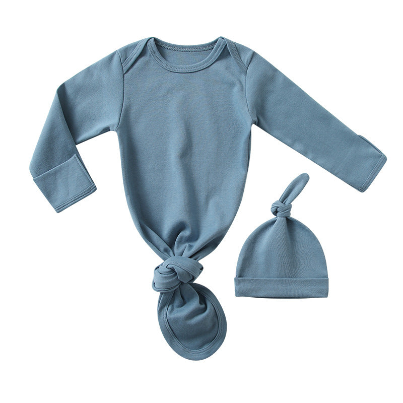 Baby Sleeping Bag Hat Set in various colors, designed for spring and summer with anti-kicking feature.