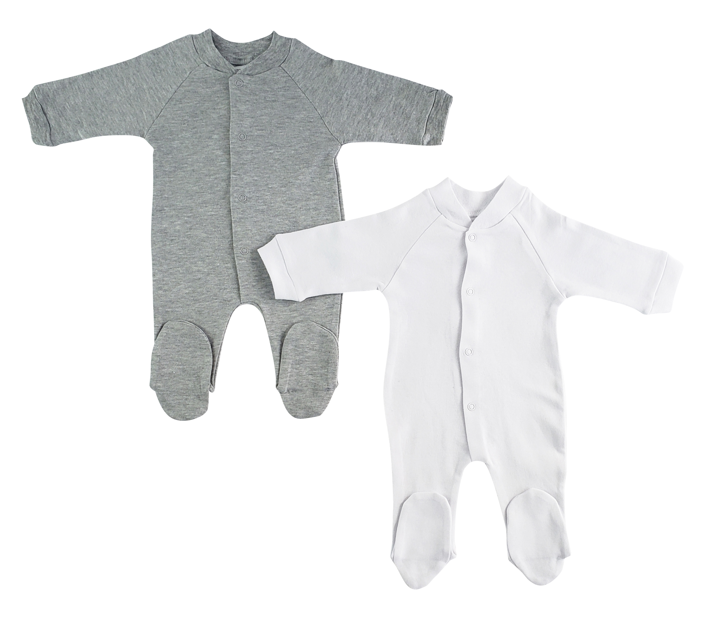 Bambini Sleep & Play long johns in assorted prints, featuring a closed-toe design for baby comfort.