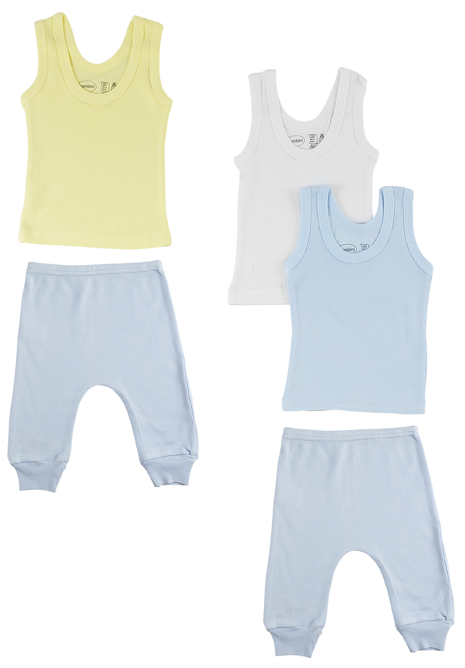 Boys tank tops and joggers set made from 100% cotton, featuring a variety of colors and sizes for comfortable wear.