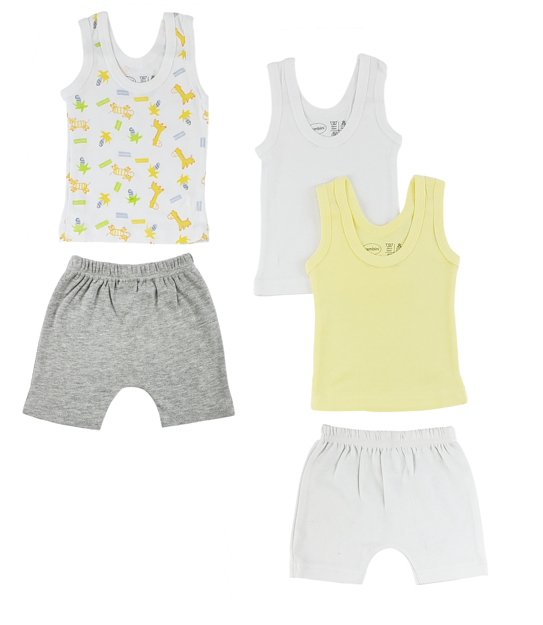 Boys tank tops and pants set made from 100% cotton, featuring a variety of colors and styles suitable for summer wear.