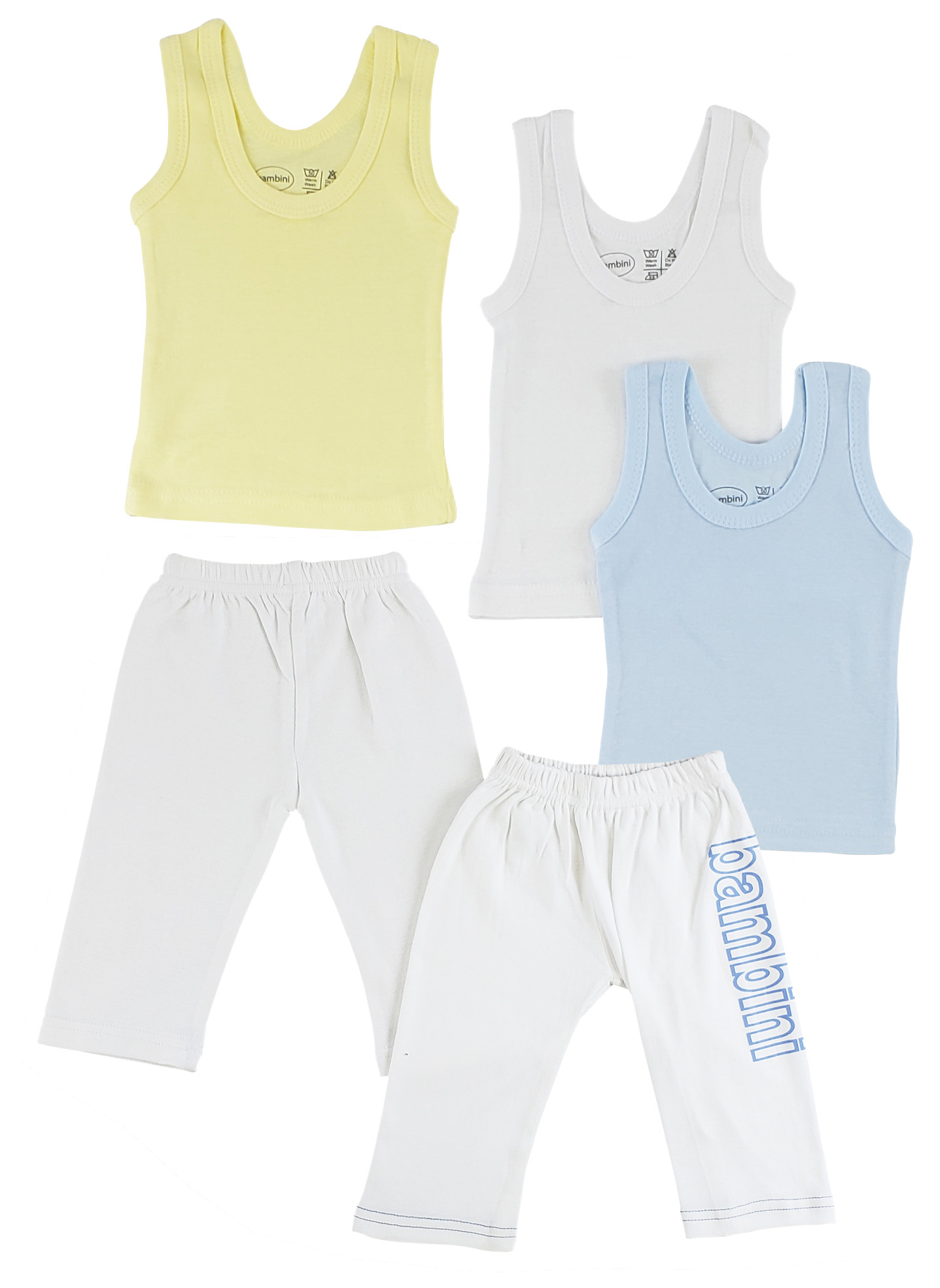 Boys tank tops and track sweatpants set made from 100% cotton, showcasing a variety of colors and sizes for active children.