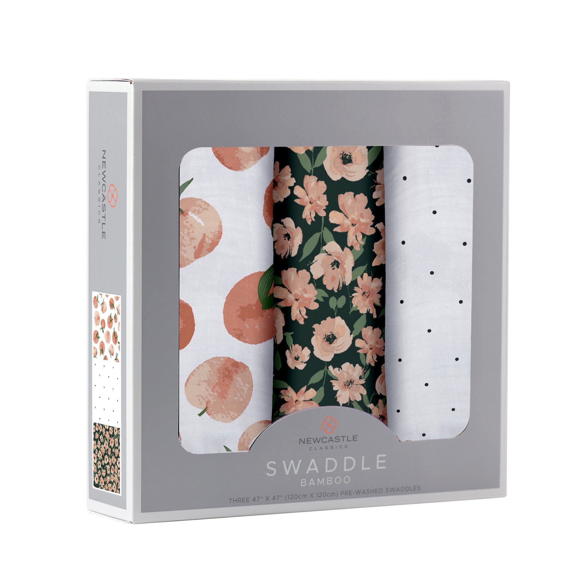 Canyon Sunset Bamboo Swaddle 3 Pack featuring soft, breathable muslin fabric in beautiful sunset colors, perfect for versatile baby care.