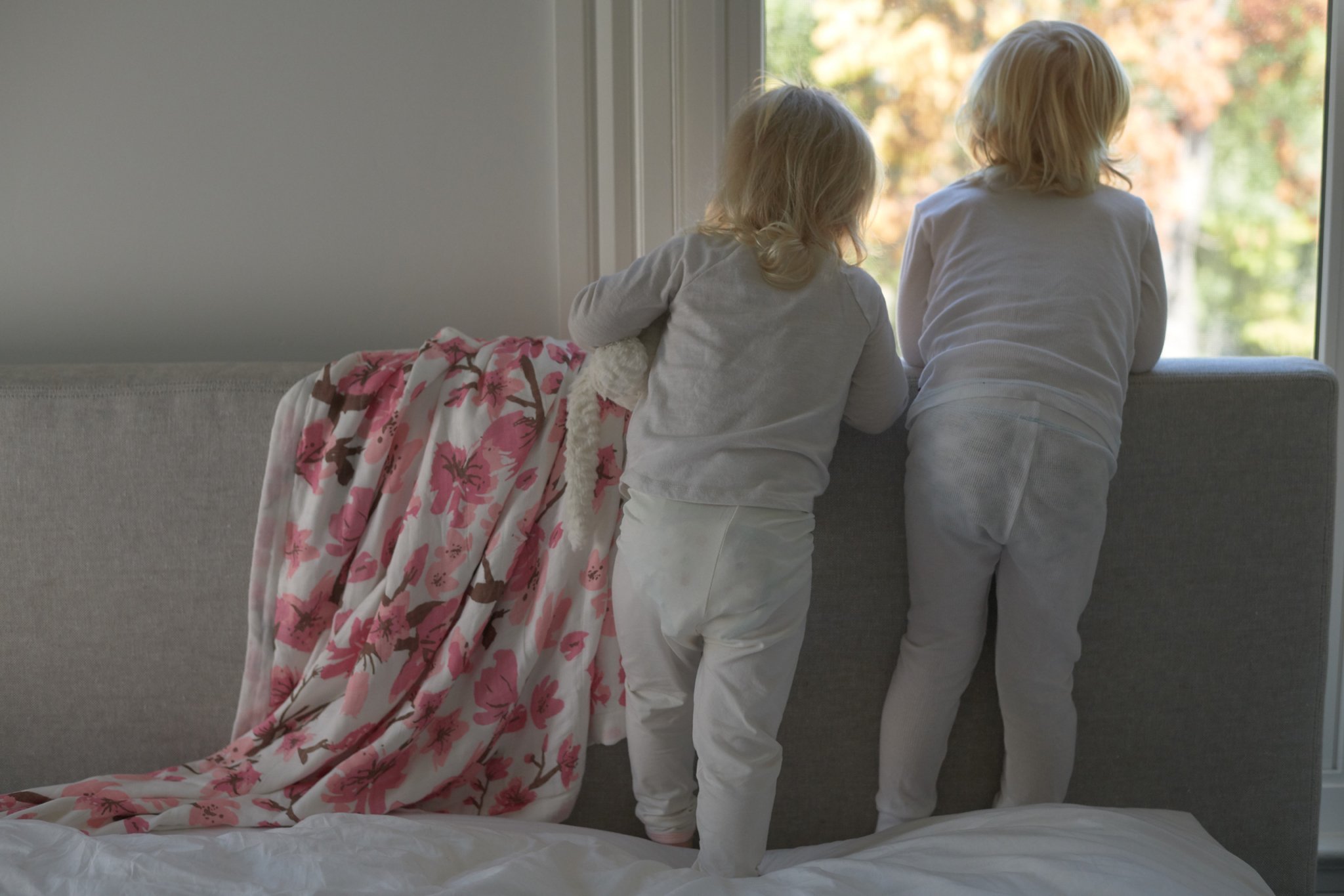 Cherry Blossom Bamboo Muslin Newcastle Blanket featuring a soft, breathable design with a beautiful cherry blossom pattern, perfect for kids.