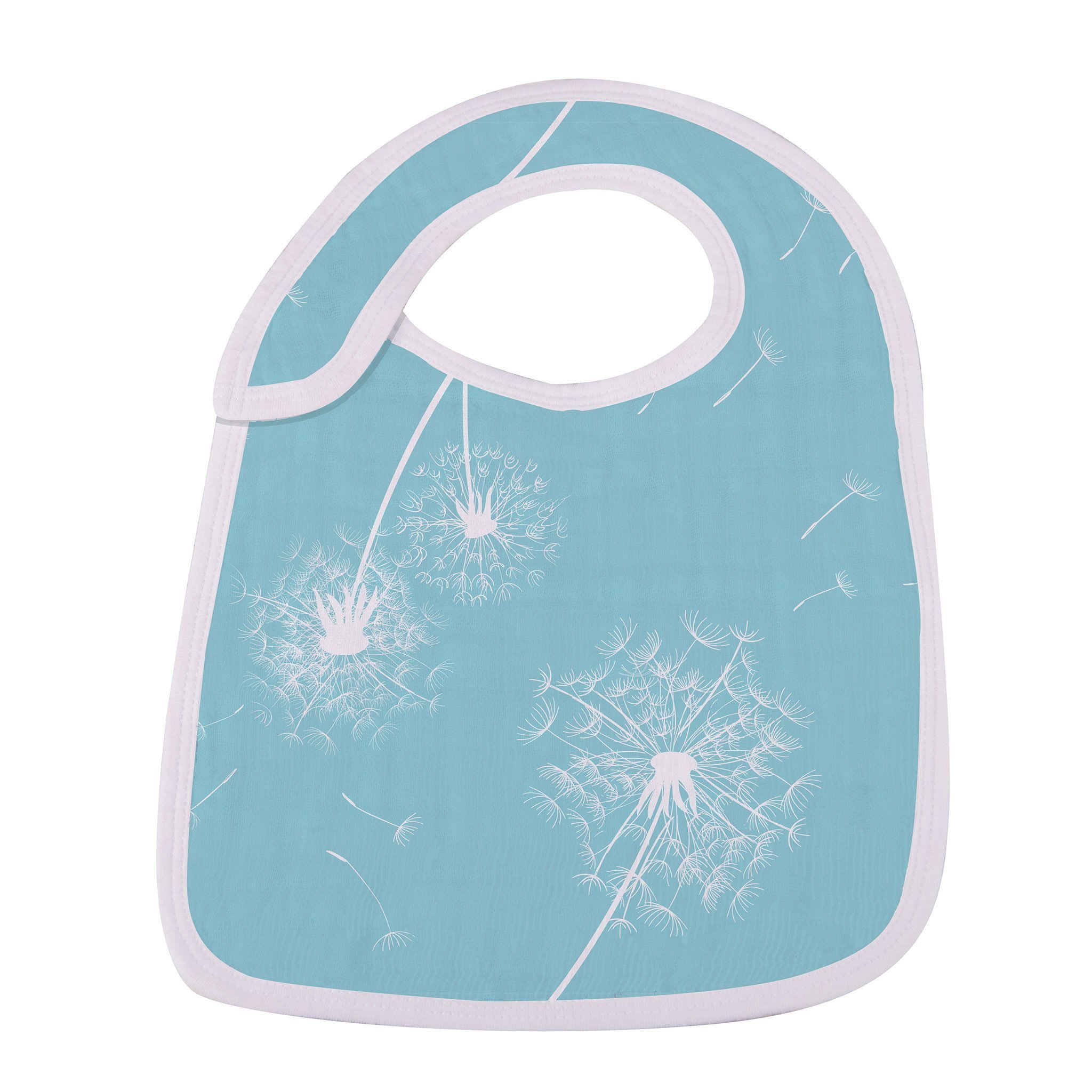 Dandelions Bamboo Muslin Snap Bibs 3PK featuring soft, absorbent fabric and three snap closures for a perfect fit.