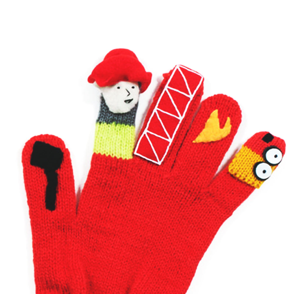 Kidorable Fireman Gloves for kids, featuring vibrant colors and playful fireman designs, perfect for imaginative play.