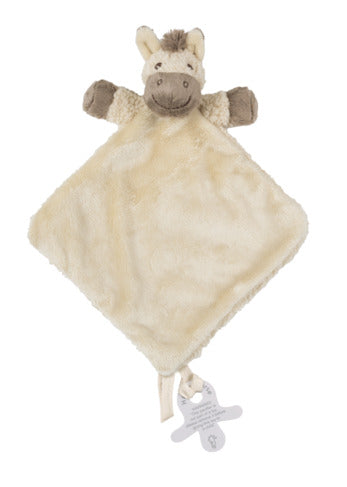 Horse Helma Tuttle cuddle cloth by Happy Horse, made from soft recycled materials, perfect for comforting children.