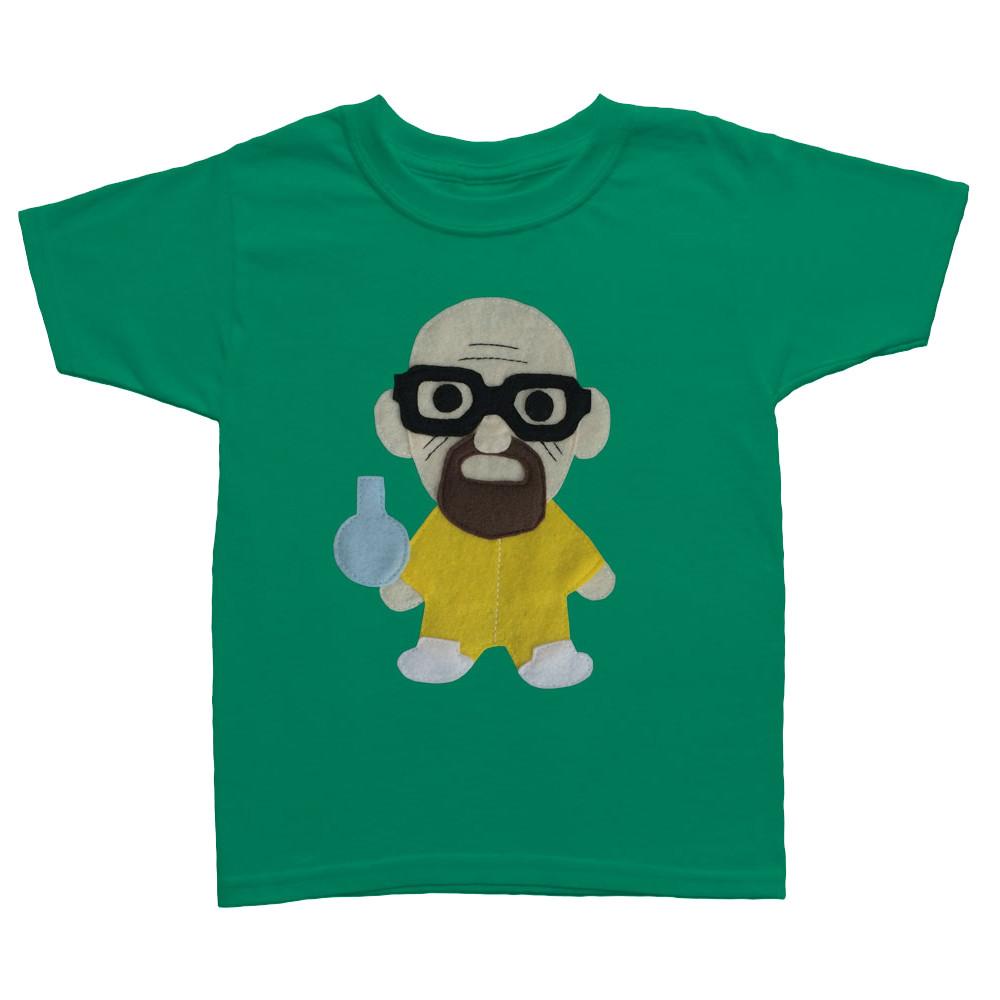 A vibrant green Kids T-shirt featuring a playful cooking design, perfect for little chefs.