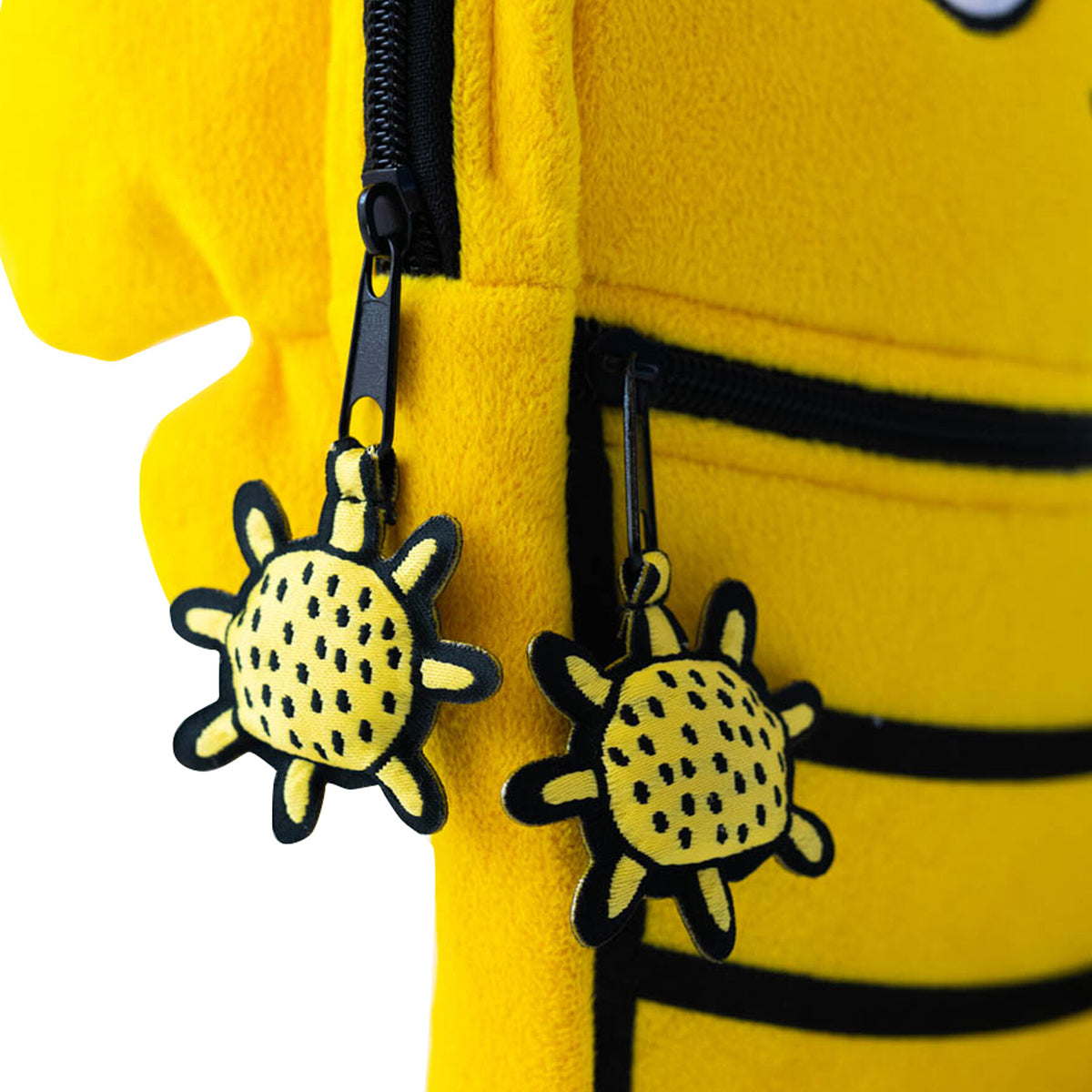 Milk&Moo Buzzy Bee Kinder Rucksack in gelber Farbe mit süßem Buzzy Bee Design, ideal für Kleinkinder.