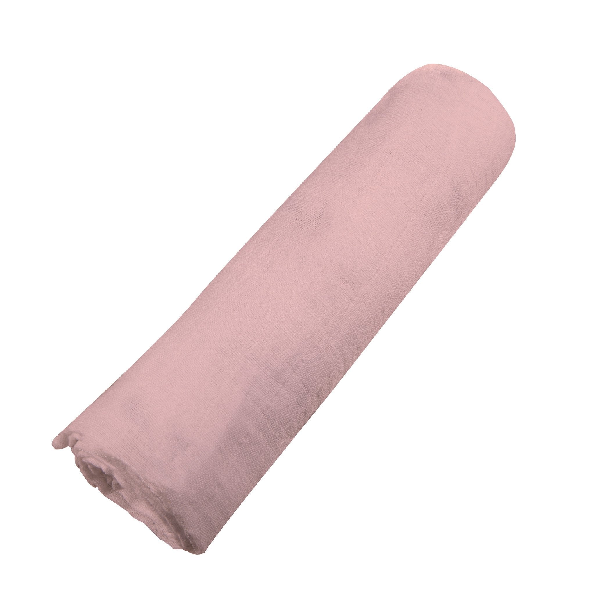 Pink Rose Bamboo Swaddle featuring soft, breathable fabric with floral design, perfect for swaddling and multi-use.