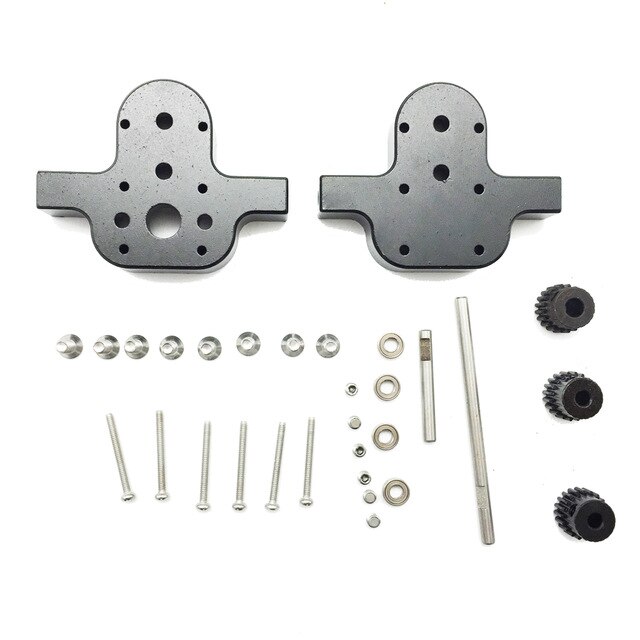 RC car gearbox parts set.