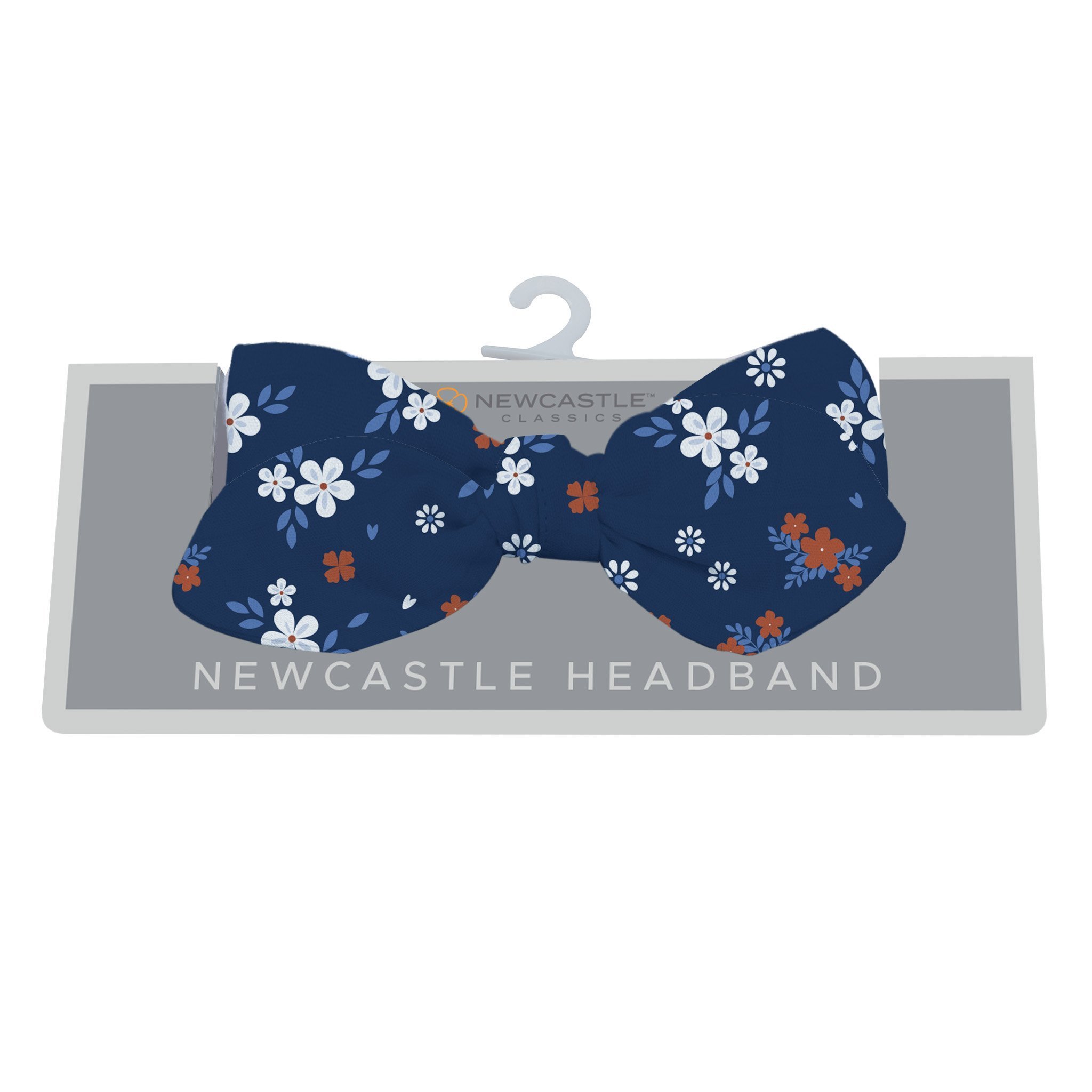 Serenity Floral Bamboo Baby Headband featuring a soft floral design, made from 100% bamboo, perfect for infants.