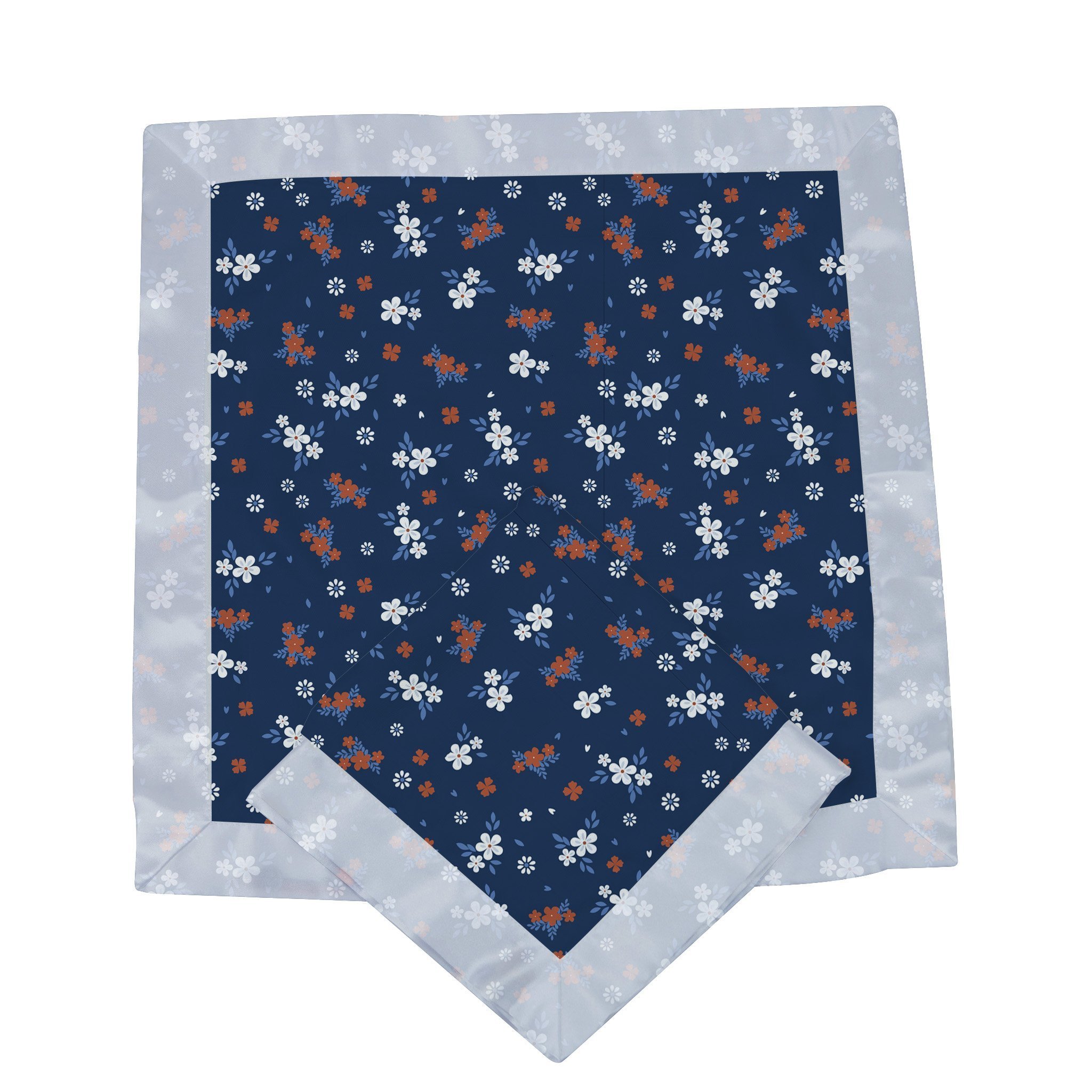 Serenity Floral Bamboo Muslin Security Baby Blankie featuring a soft floral design, perfect for comforting babies.