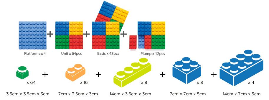 Colorful UNiPLAY Soft Building Blocks arranged on a flat surface, showcasing their soft texture and various shapes, ideal for babies and toddlers.