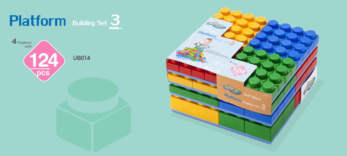 Colorful UNiPLAY Soft Building Blocks arranged on a flat surface, showcasing their soft texture and various shapes, ideal for babies and toddlers.