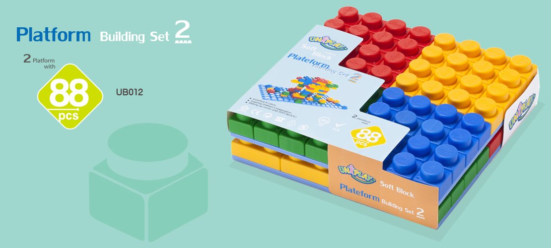 Colorful UNiPLAY Soft Building Blocks arranged on a flat surface, showcasing their soft texture and various shapes, ideal for babies and toddlers.