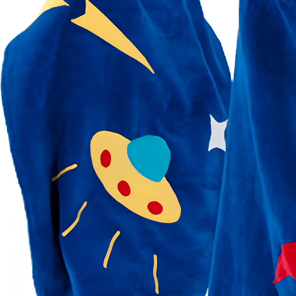 Kidorable Space Hero Towel featuring a fun hood design, made of soft cotton, perfect for kids after bath or swim.