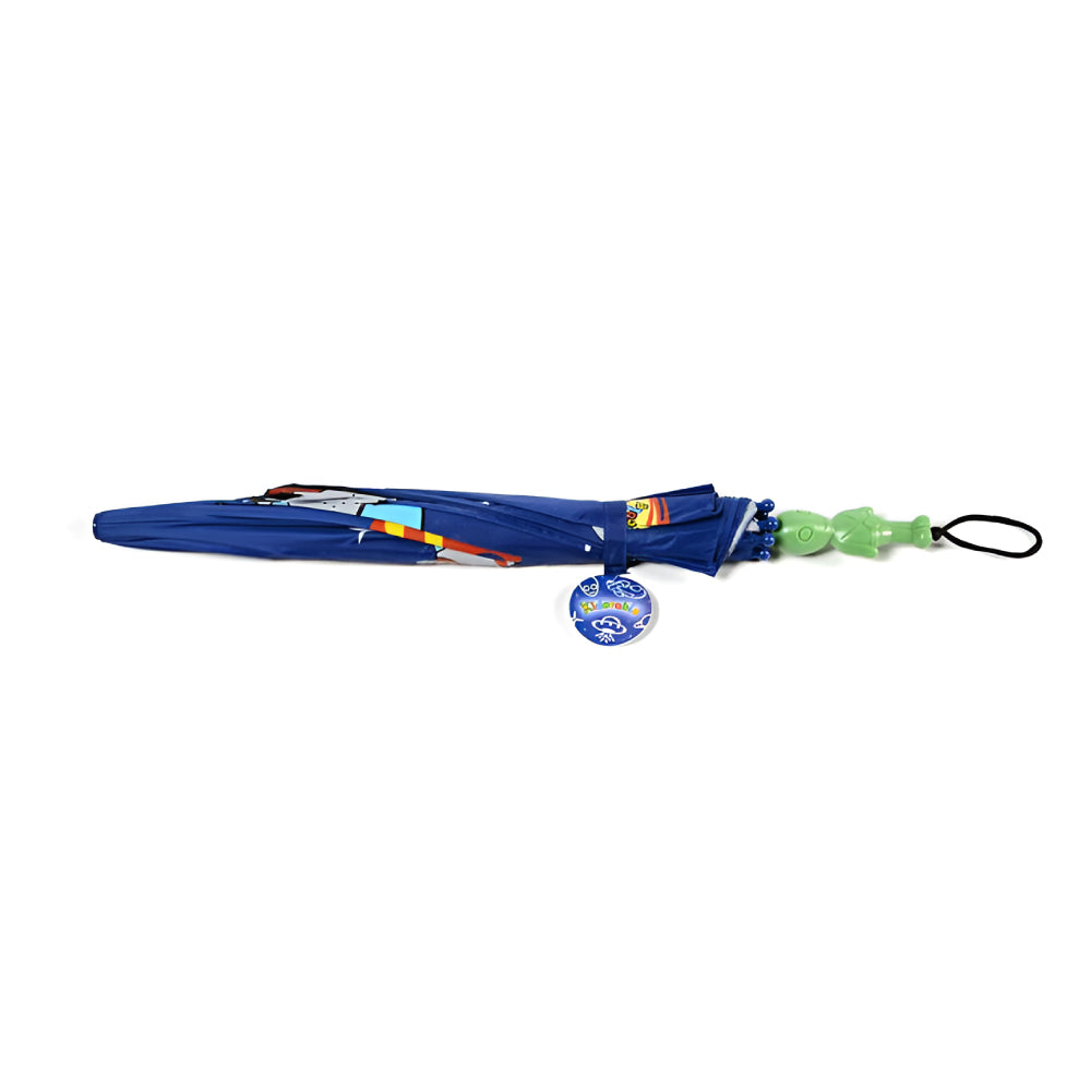 Kidorable Space Hero Umbrella featuring a fun alien handle and vibrant design, perfect for kids.