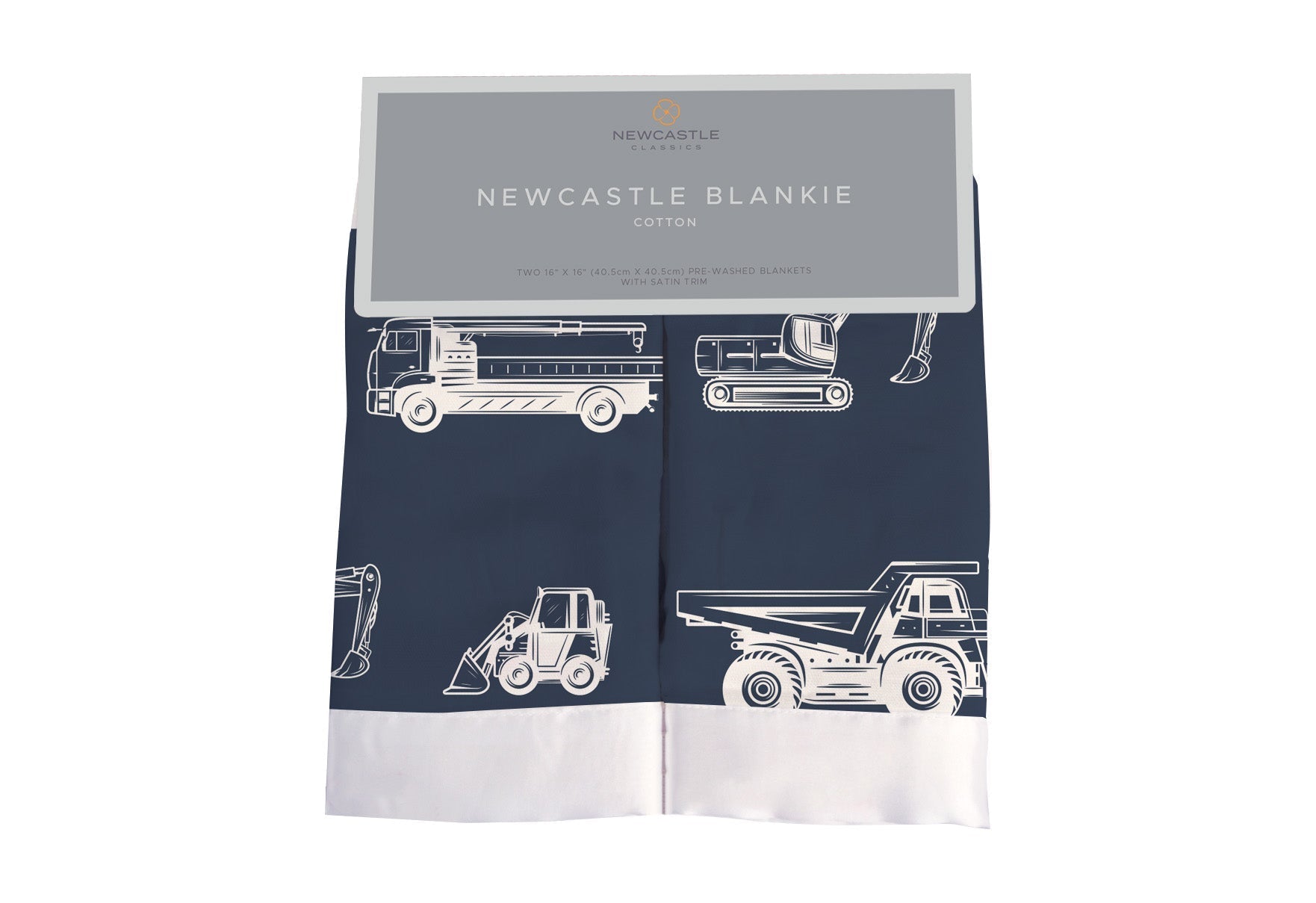 Newcastle Blankie made of 100% natural cotton muslin, soft and cuddly, perfect for children.