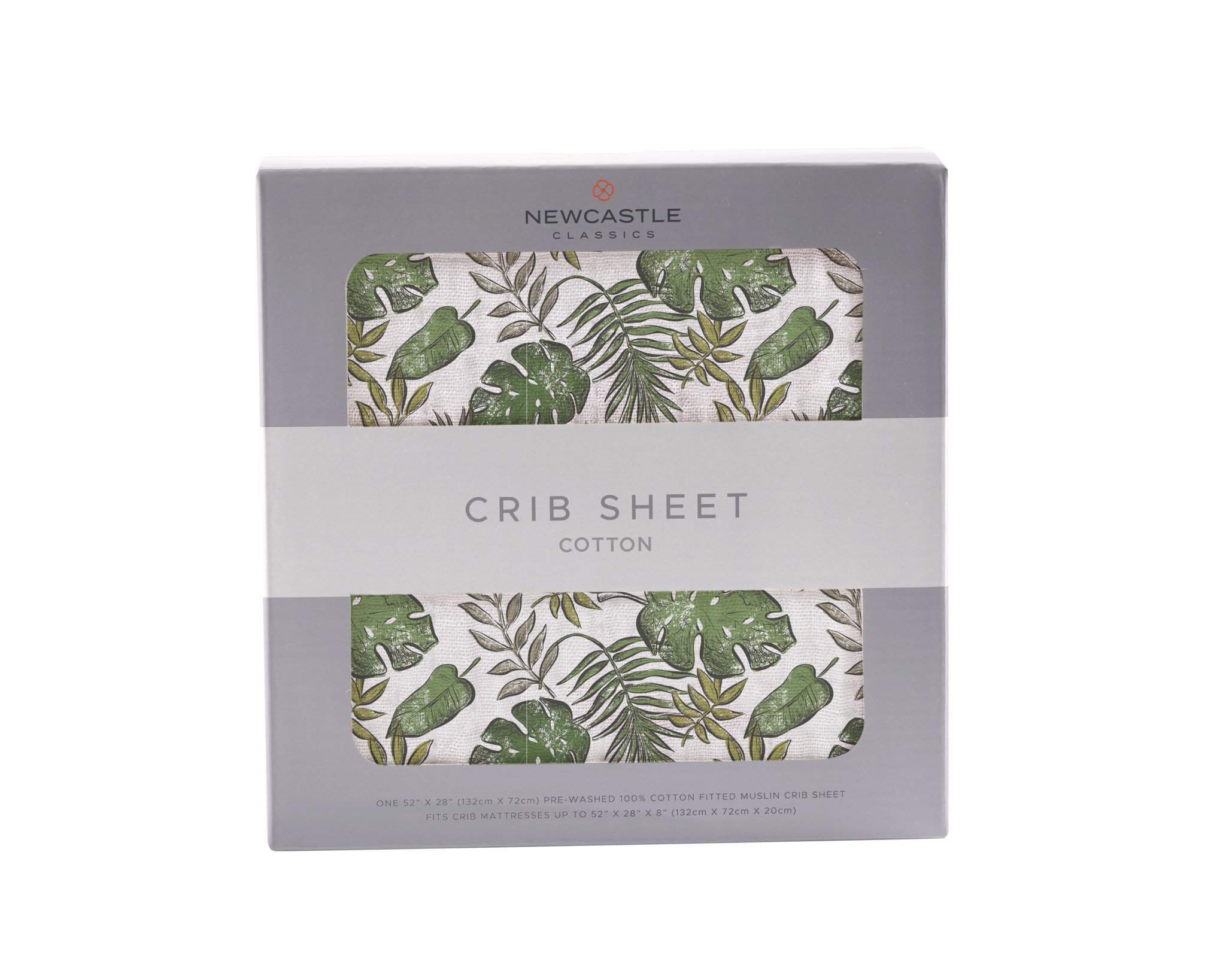 Tropical Forest Cotton Muslin Crib Sheet featuring vibrant nature-inspired patterns, soft texture, and snug fit for standard crib mattresses.