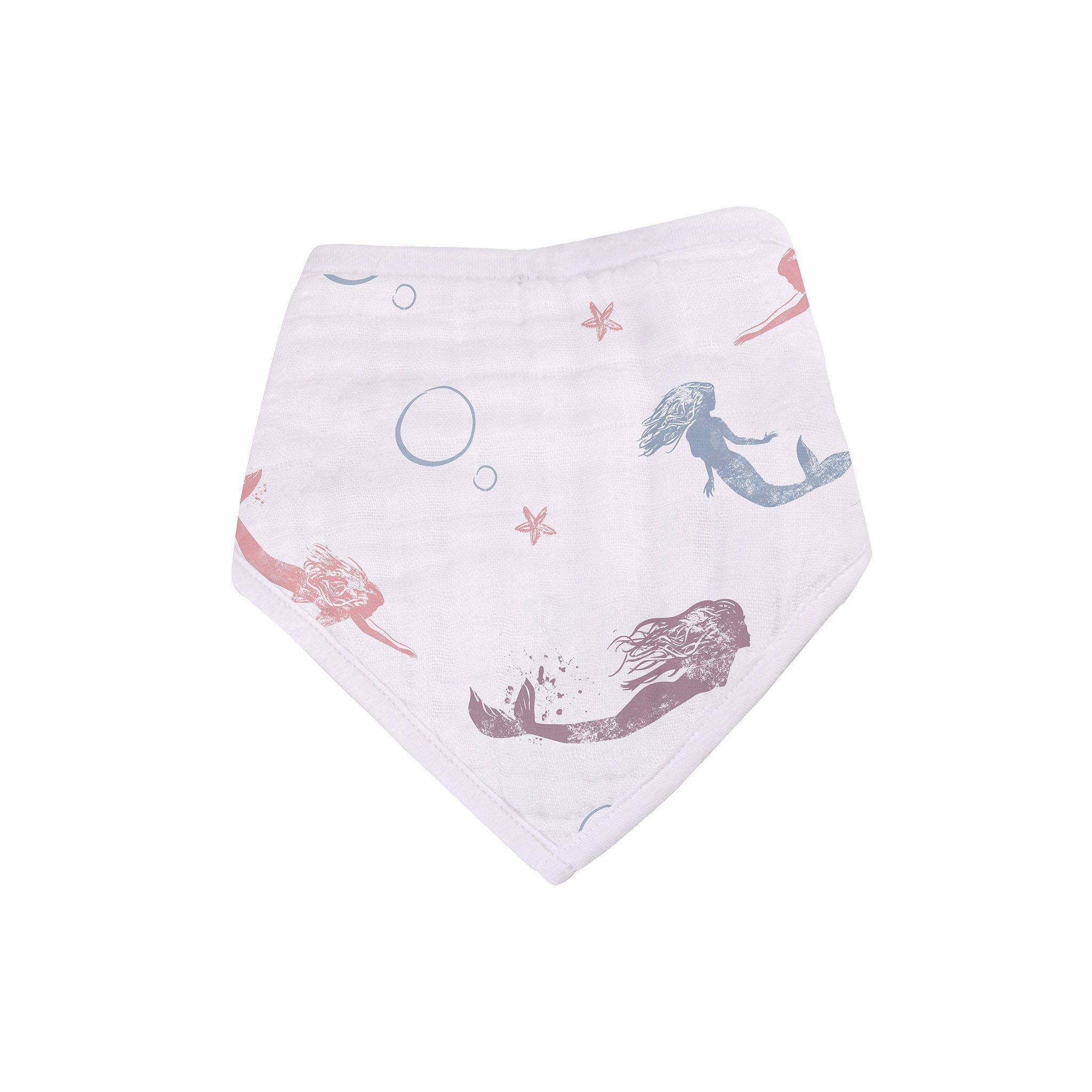 Set of four Under The Sea Bamboo Bandana Bibs featuring a stylish design and soft absorbent fabric, perfect for feeding and teething.