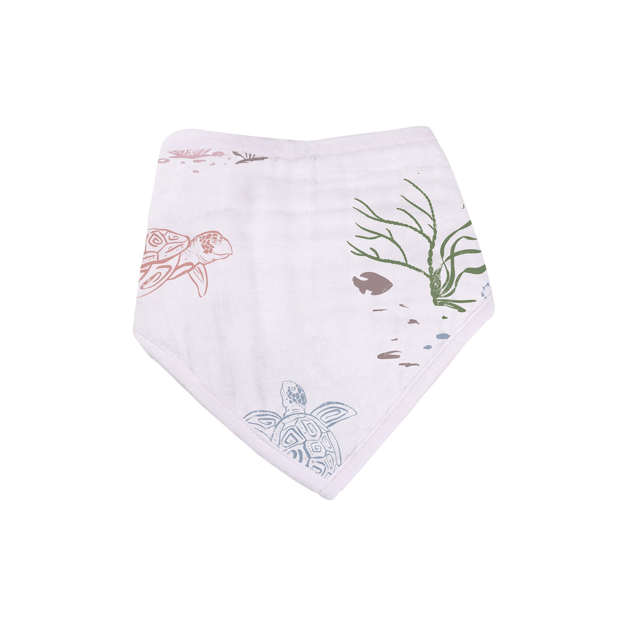 Set of four Under The Sea Bamboo Bandana Bibs featuring a stylish design and soft absorbent fabric, perfect for feeding and teething.