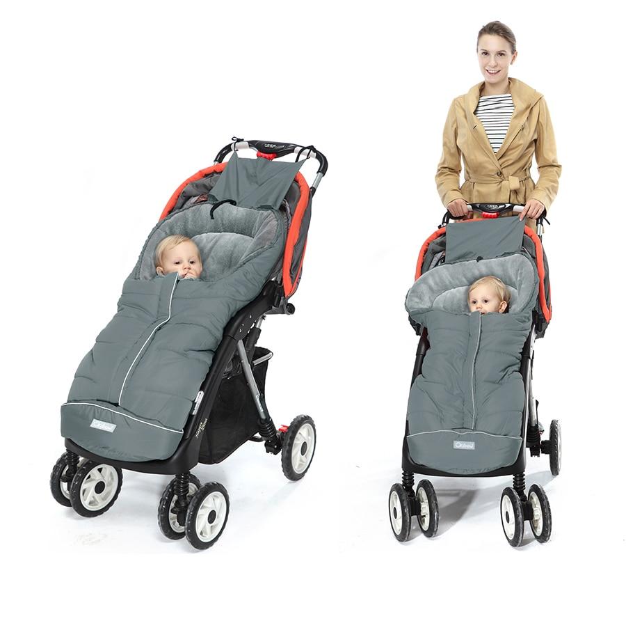 Universal Baby Stroller Footmuff in solid color, designed for newborns, showcasing soft cotton and silk materials for warmth and comfort.