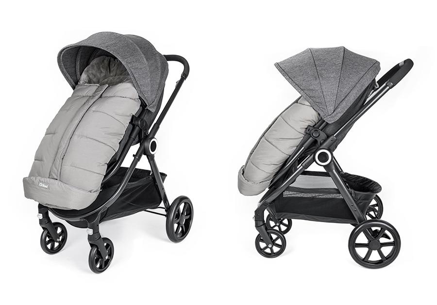 Universal Baby Stroller Footmuff in solid color, designed for newborns, showcasing soft cotton and silk materials for warmth and comfort.