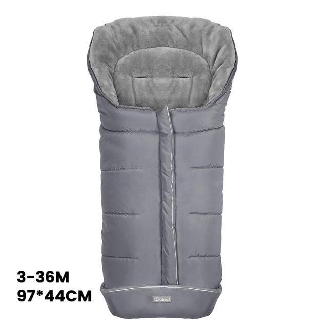 Universal Baby Stroller Footmuff in solid color, designed for newborns, showcasing soft cotton and silk materials for warmth and comfort.