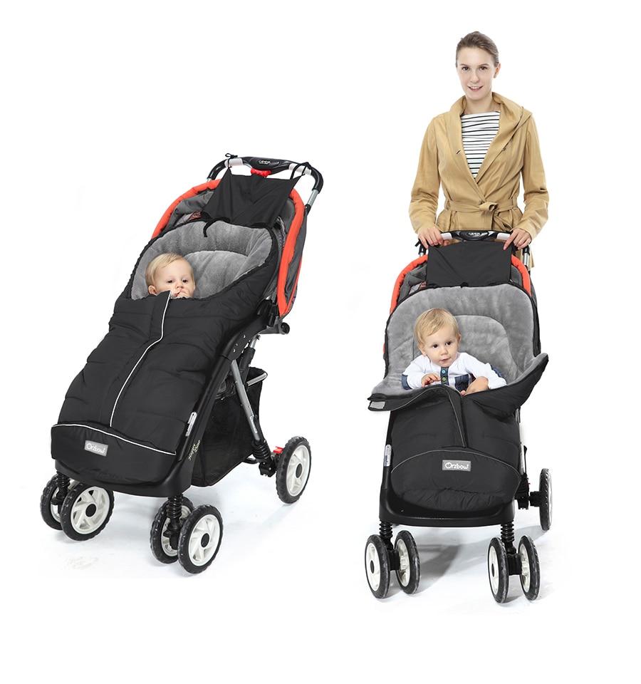 Universal Baby Stroller Footmuff in solid color, designed for newborns, showcasing soft cotton and silk materials for warmth and comfort.