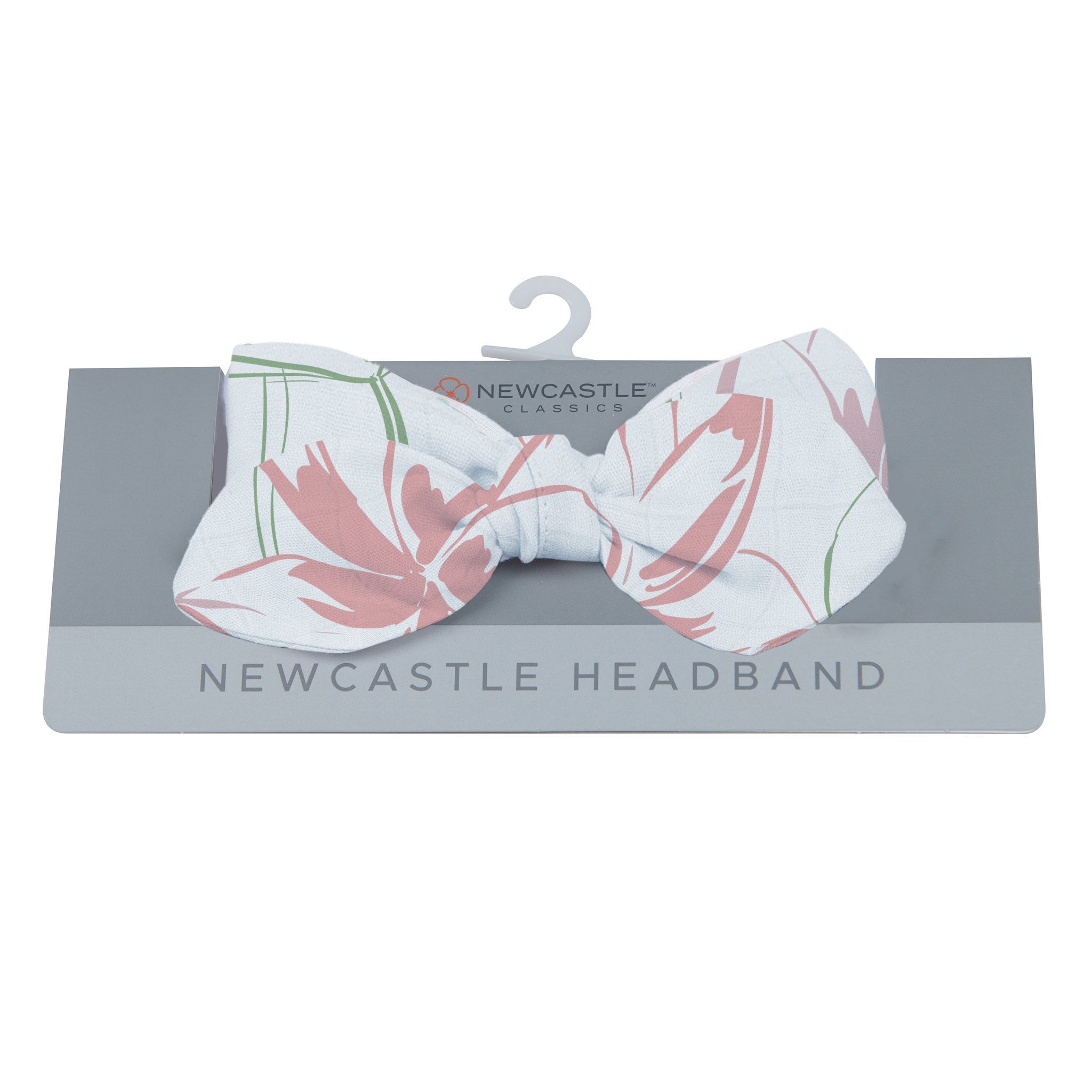 Water Lily Newcastle Headband made from 100% bamboo with an 'Under The Sea' design, showcasing vibrant colors and intricate patterns.